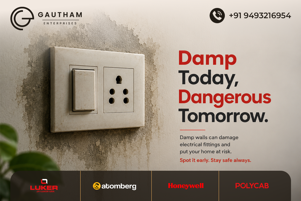 Gautham enterprises - damp walls electrical safety